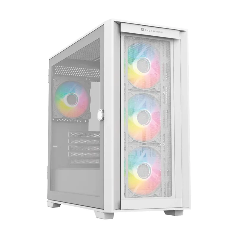 Gabinete Gamer Mini Torre Carbono Twin Mate 8000 Legend Series Balam Rush Blanco BR-938785