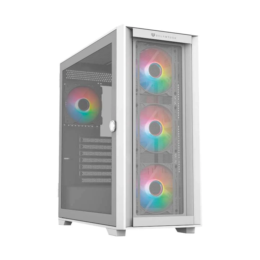 Gabinete Gamer Media Torre Carbono Twin Mate 7000 Legend Series Balam Rush Blanco BR-938808
