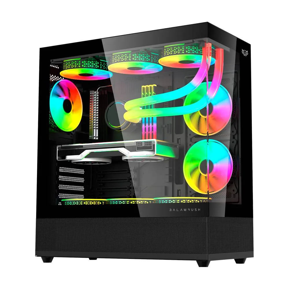 Gabinete Gamer Media Torre Tank Super 9200TB Legend Series Balam Rush Negro BR-938723