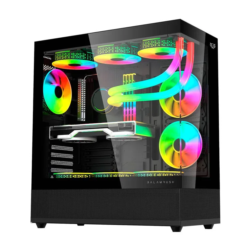Gabinete Gamer Media Torre Tank Super 9200TB Legend Series Balam Rush Negro BR-938723