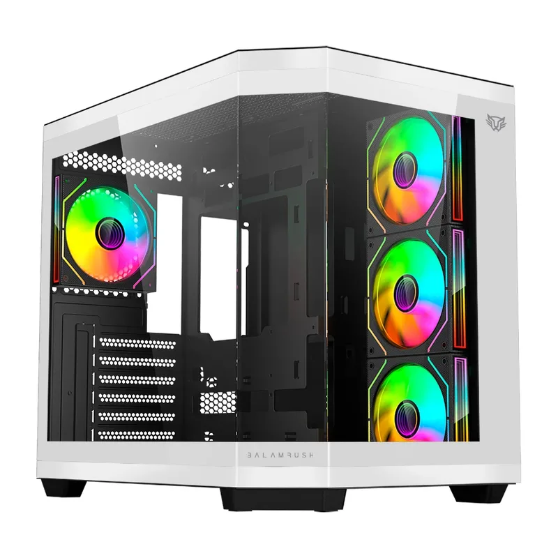 Gabinete Gamer Media Torre Tank Master 9600TB Legend Series Balam Rush Negro, Blanco BR-938693