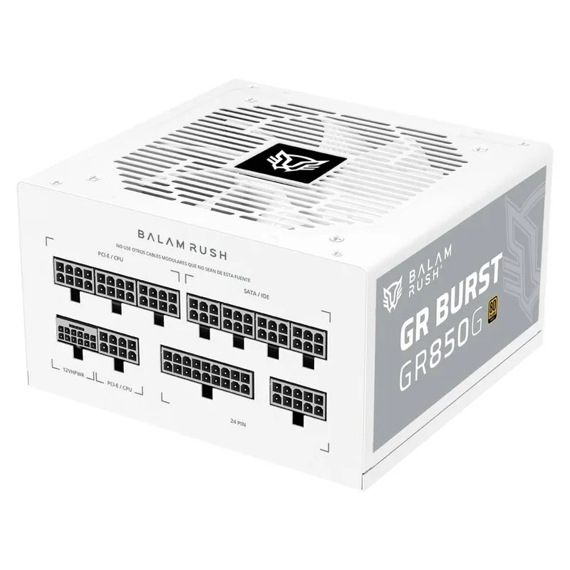 Fuente de Poder 850W 80 Plus Gold BALAM RUSH GR BURST GR850G LEGEND SERIES. ATX - Full Modular 850 W BR-940320