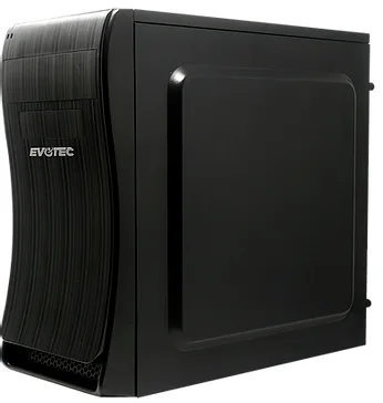 Gabinete Evotec Mini Atx Bassu Fuente 600W Negro EV-1014
