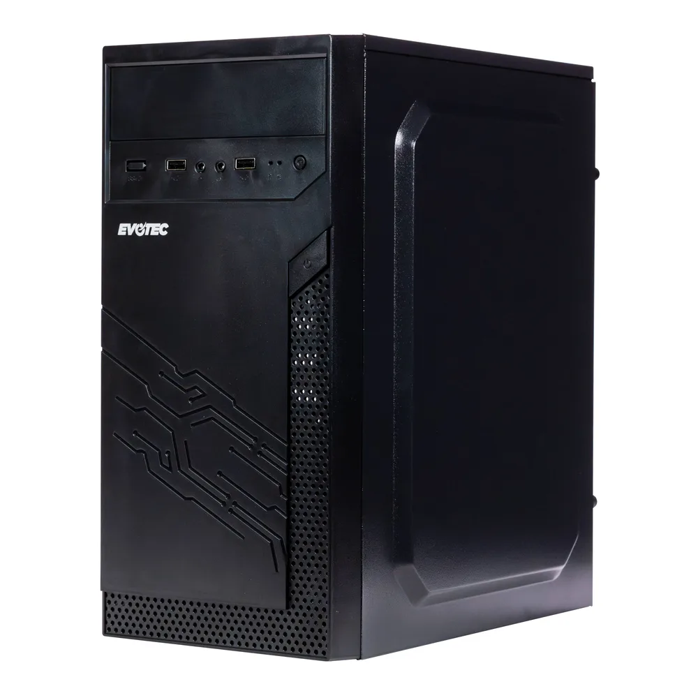 Evotec Gabinete Mini Atx Fuente 500W EV-1024 Negro