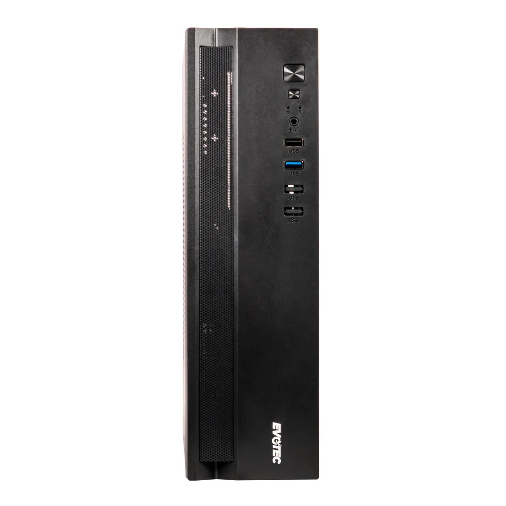 Evotec Gabinete Slim Micro Atx con Fuente 500W Córdoba EV-1027 Negro