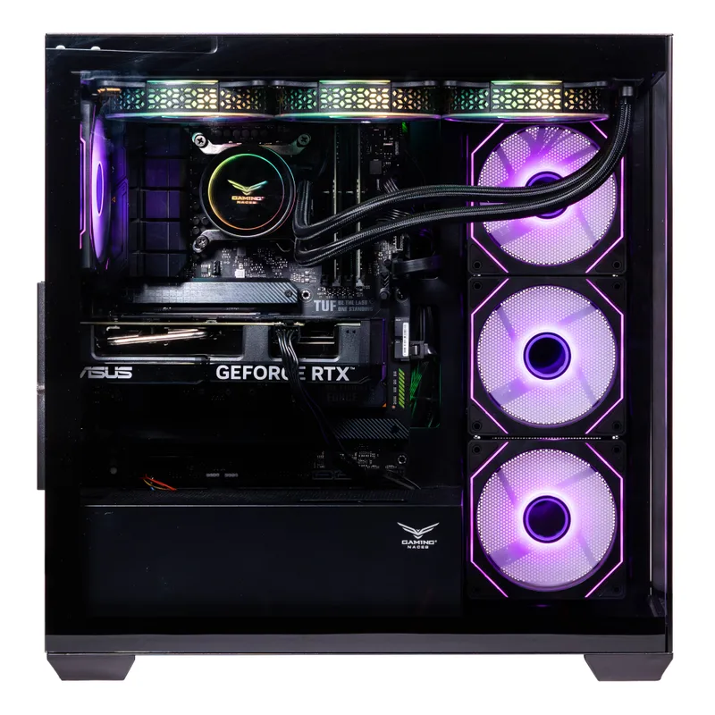 NACEB GABINETE GAMER MEDIA TORRE Cristal templado - ATX, MicroATX, Ventiladores 3 Frontales, 1 Posterior ARGB, USB 3.0x2 HD Audio/Micrófono x1 color