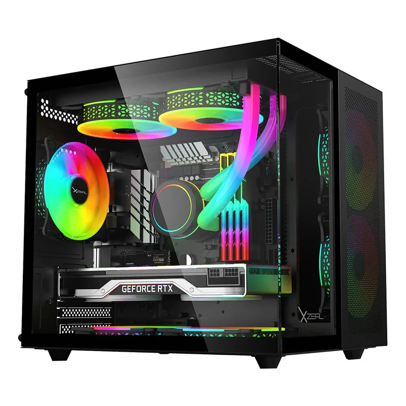 Gabinete CUBO GAMER CXi1 Negro. XZGAMC1B Xzeal