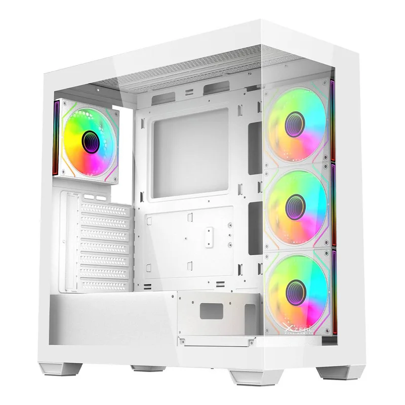 Gabinete Gamer Mid Tower Xzeal XZCGB08W Blanco