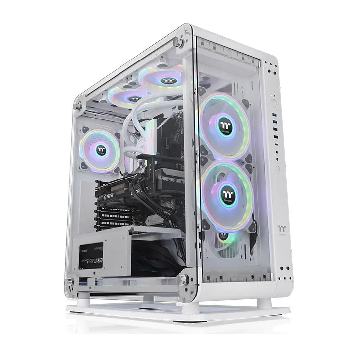 Gabinete Thermaltake Core P6 TG Snow Semi Torre - ATX/Mini-ITX/Micro-ATX, USB 2.0/3.0, sin Fuente, sin Ventiladores Instalados CA-1V2-00M6WN-00