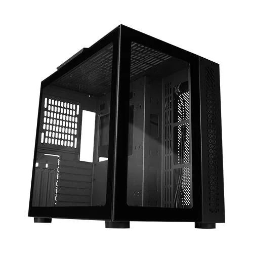 Gabinete GAME FACTOR CSG700 - Midi-Tower, PC, Acero, Vidrio templado, ATX, EATX, ITX, micro ATX, Negro CSG700-BK
