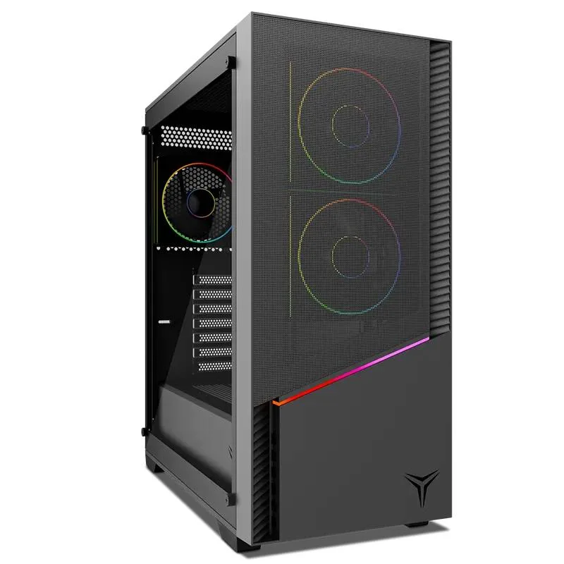 Gabinete Gamer Elara YEYIAN - Media Torre, Tarjetas madre compatibles ATX Negro YCM-APELA-M1