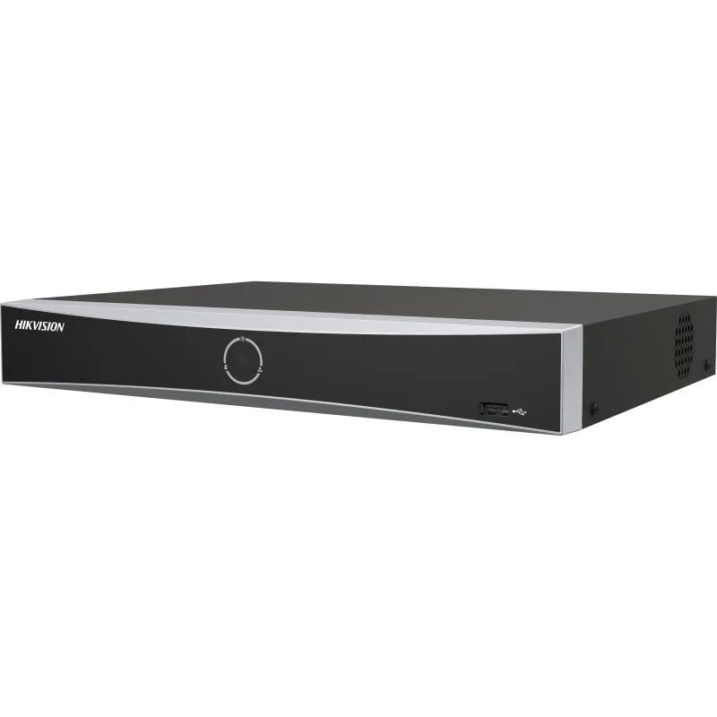 NVR 12mp (4K)/ 4CH IP/ 4 Puertos PoE+/ [Acusearch] Reconocimiento Facial/ AcuSense/ 1 Bahías de Disco Duro/ HDMI en 4K/ 300 Metros PoE Modo Extendido