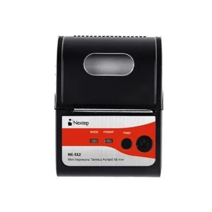 Impresora Nextep Térmica Portátil 58mm USB - Bluetooth 2.0, RS232/90 mm/seg, Cortador Manual NE-512