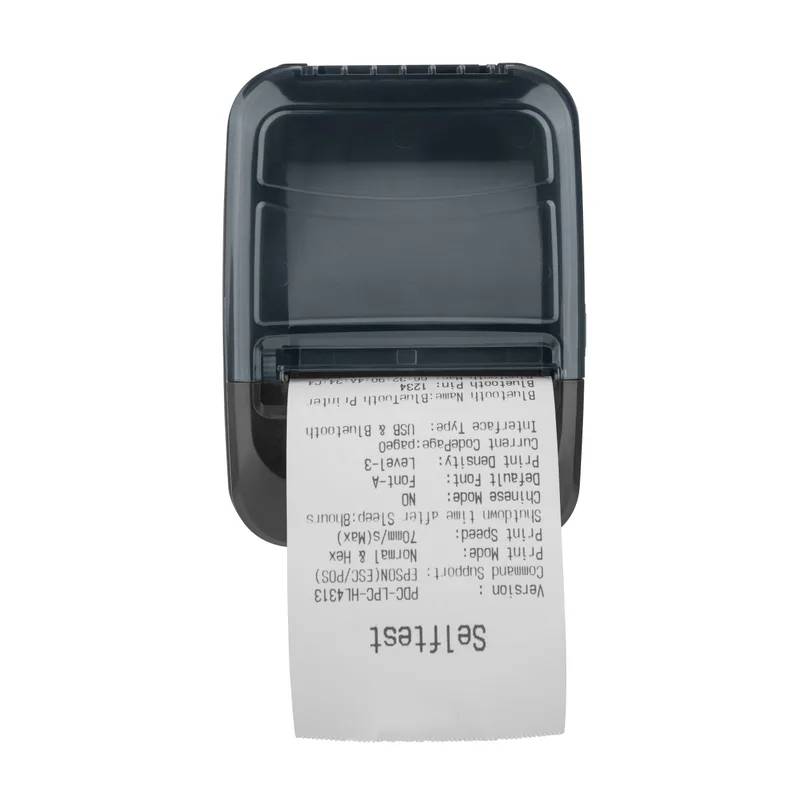 Qian Impresora Termica Portatil - de 58MM a 70MM/S, Conexión Usb + BT, Bateria 2600 Mah de Litio, con Cubierta Protectora, Mod. QOP-T58UB-RP