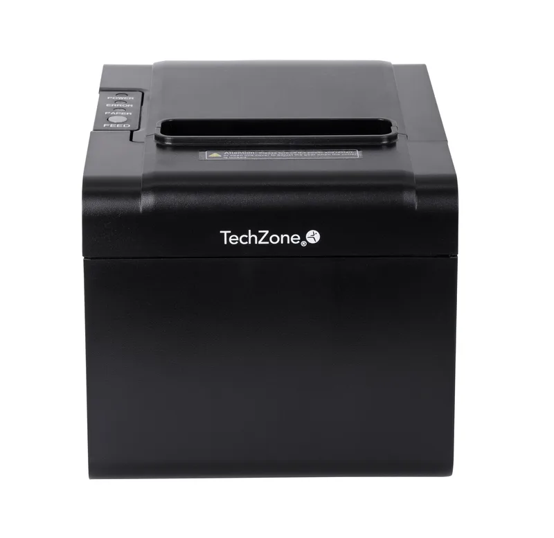 Impresora termica TechZone TZBE102 de 80mm - vel de 250mm/s, 203 DPI´s, USB-SERIAL-RJ45-RJ11, cortador automatico, 1 año de garantía 200 mm/s