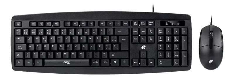 Kit Mouse Y Teclado Acer EAK030 SP Negro
