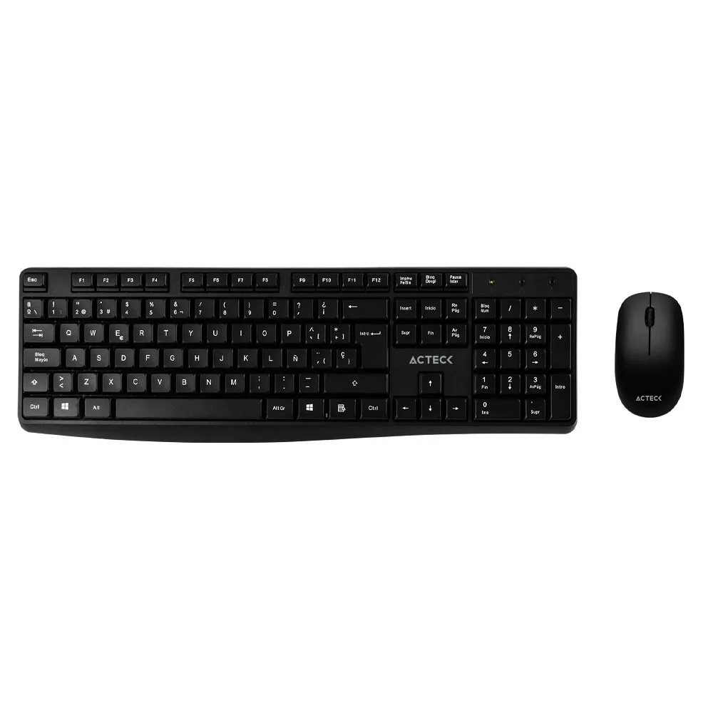 Kit Inalámbrico ACTECK CREATOR MK440 - Estándar, Negro, Conectividad: Inalámbrica, Teclas: 105, 2 botones + scroll AC-931755