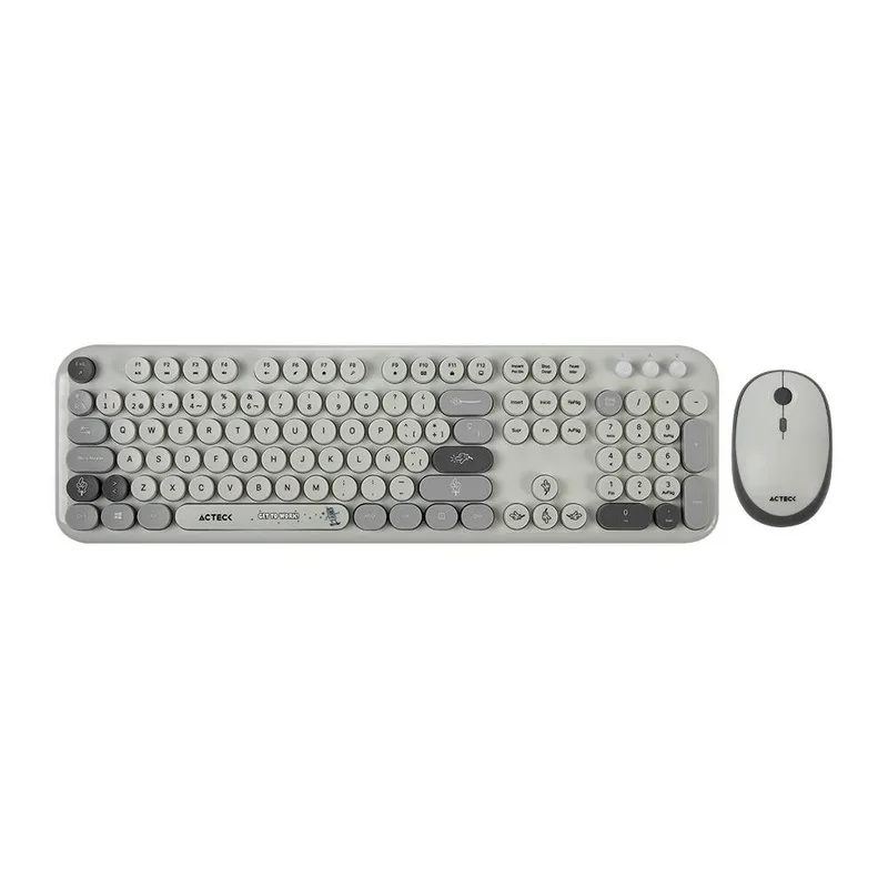 Kit Teclado y mouse Inalámbricos 2.4hz Creator Chic K-Colors MK485 Advanced Series Teclado Inalambrico Dongle 2.4Mhz - Rango 10m, 105 teclas ACTECK AC