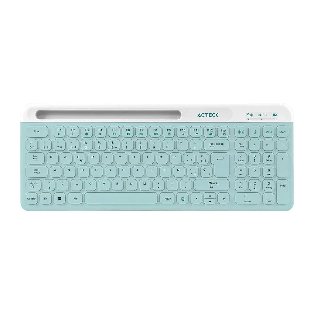 Kit Teclado y Mouse Creator Vituos Silk MK720 Acteck Elite Series Teclado y Mouse Inalámbrico 2.4Mhz - Alcance 10m, Conexión Bluetooth, Batería
