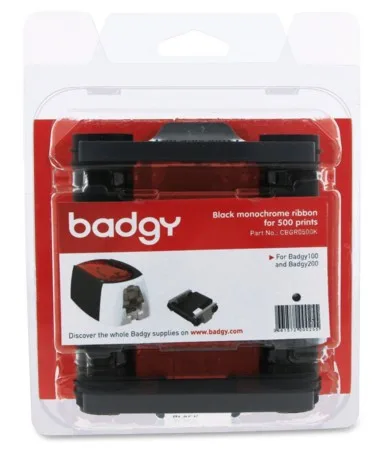 Ribbon Negro BADGY - Negro, 500 páginas, Ribbon CBGR0500K