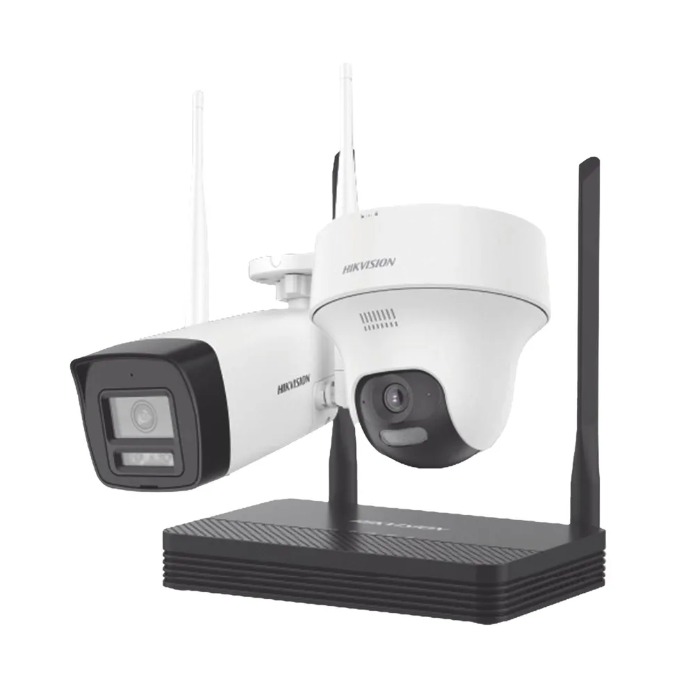 Kit IP Inalámbrico 2 Megapíxel - NVS WiFi 4 canales video hasta 4MP HIKVISION NKS422W02H