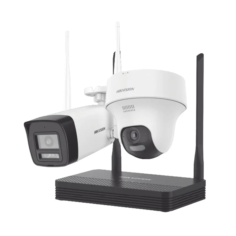 Kit IP Inalámbrico 2 Megapíxel - NVS WiFi 4 canales video hasta 4MP HIKVISION NKS422W02H