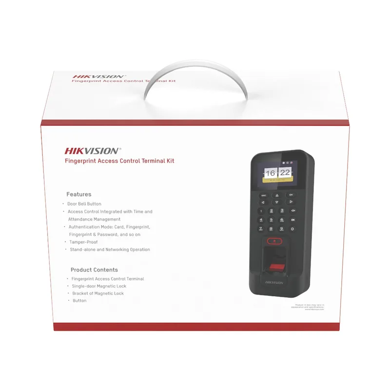 Kit Control de Acceso TODO INCLUIDO - Lector de Huellas 3, 000 y Tarjetas 3, 000, Compatible Hik-Connect para monitoreo remoto HIKVISION DS-KAS261