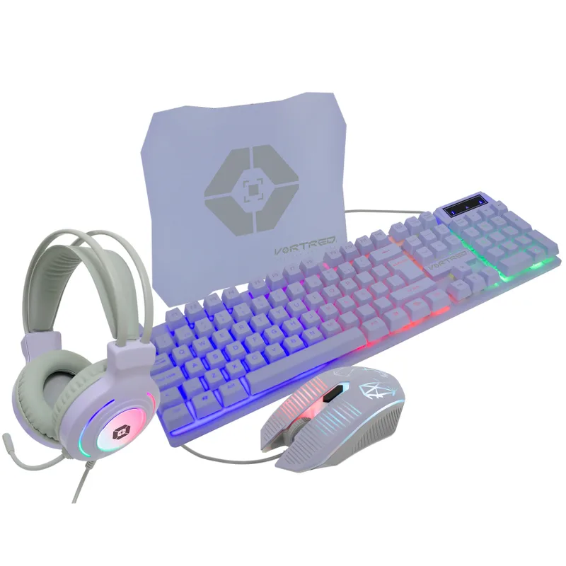 Kit Teclado Mouse y Audifonos Gamer Sonido Envolvente 7.1 Berry | VORTRED V-930662