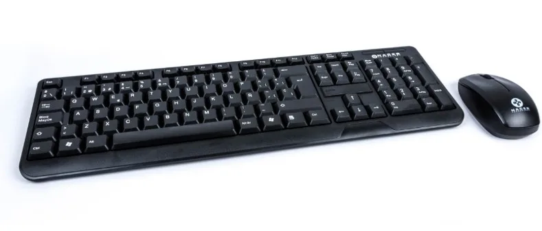 Kit de Teclado y Mouse Inalambrico Naceb Technology - 112 teclas, Negro NA-426