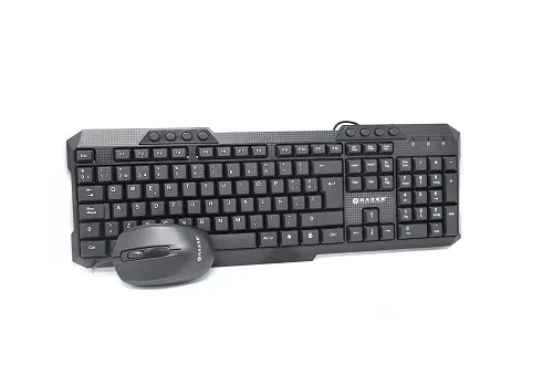 Kit Teclado y Mouse Naceb Technology NA-618N - Estándar, Negro
