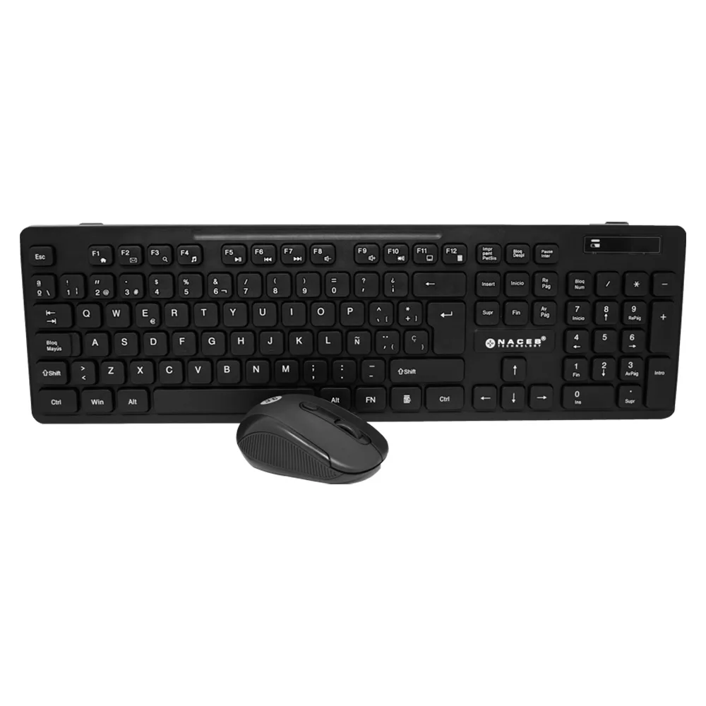Kit Teclado y Mouse Naceb Technology NA-0123 - 104 teclas, Negro, 8 - 10 mts 1600 DPI