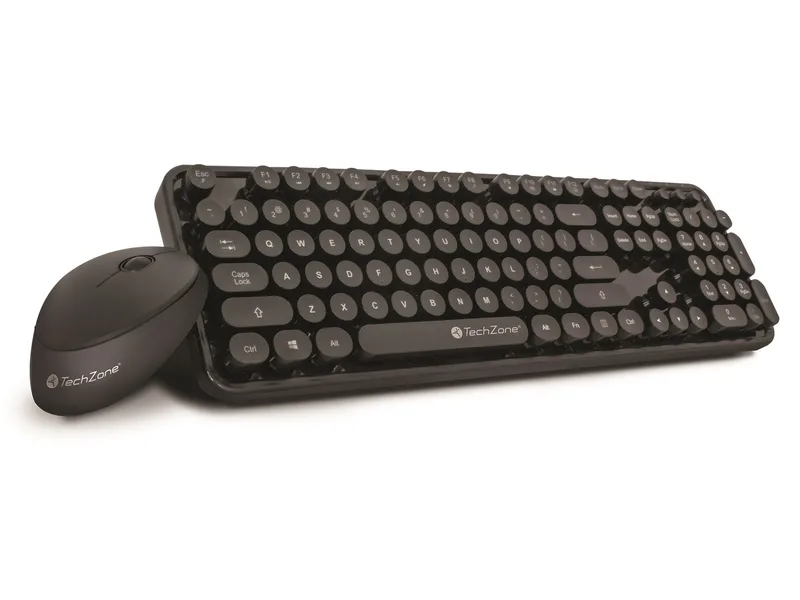 Kit Nifty TechZone combo inalámbrico con conexión USB - mouse 1600 DPI´s, teclado con 104 teclas tipo QWERTY, 1 año de garantía TZ19COMB01-INA