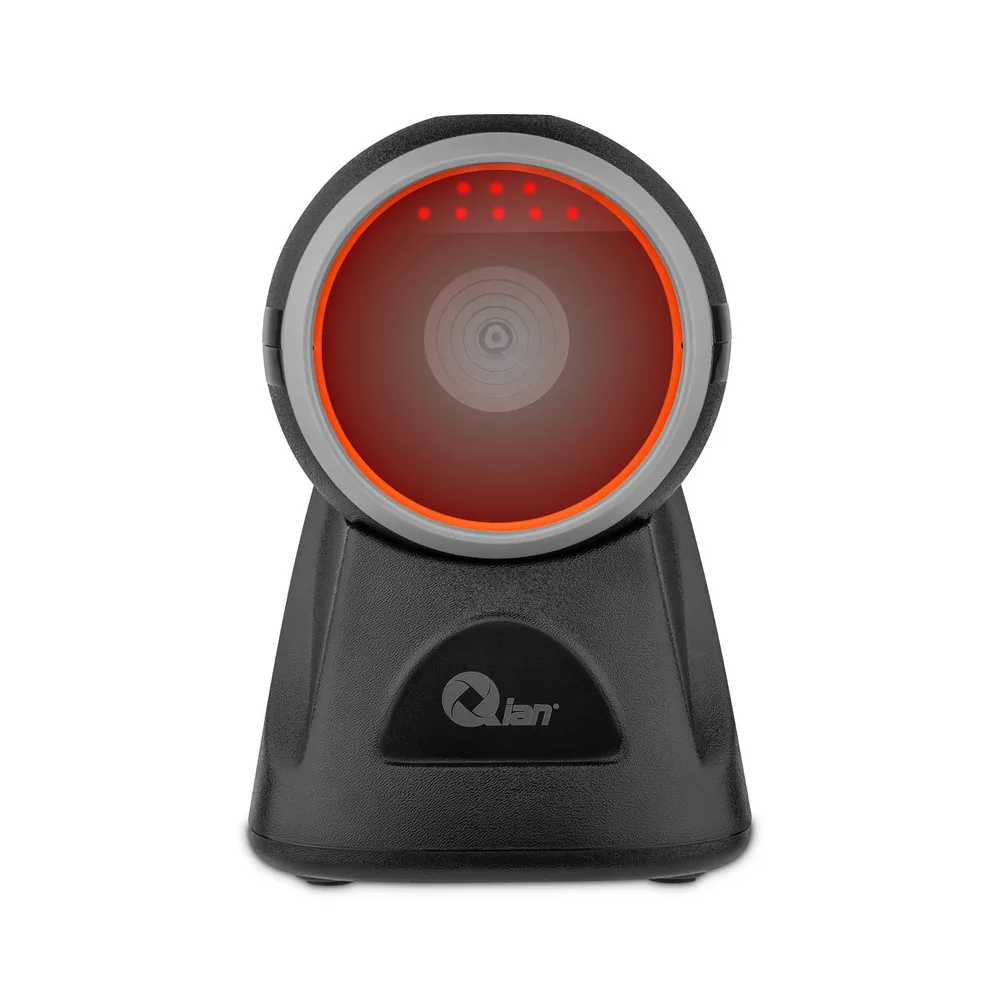 Lector de Código de Barras 2D QIAN Inalámbrico- incluye base de carga - compatible con códigos 1D y 2D 1D/2D QOB-2DUSH