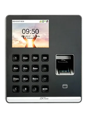 ZKTECO SenseFP M1 -Control de Asistencia con Huella (500) - Tarjeta125 kHz (500), Contraseña (500), 100, 000 Eventos, Wi-Fi (Compatible con ZKBio
