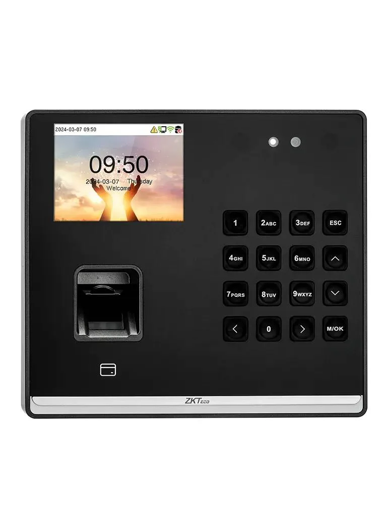 ZKTECO SENSEFACEM2FLR- Asistencia 500 rostros / 1 - 000 huellas / 1, 000 tarjetas 125 KHz / 150, 000 Eventos / Bateria 4 horas / Compatible con ZKBio