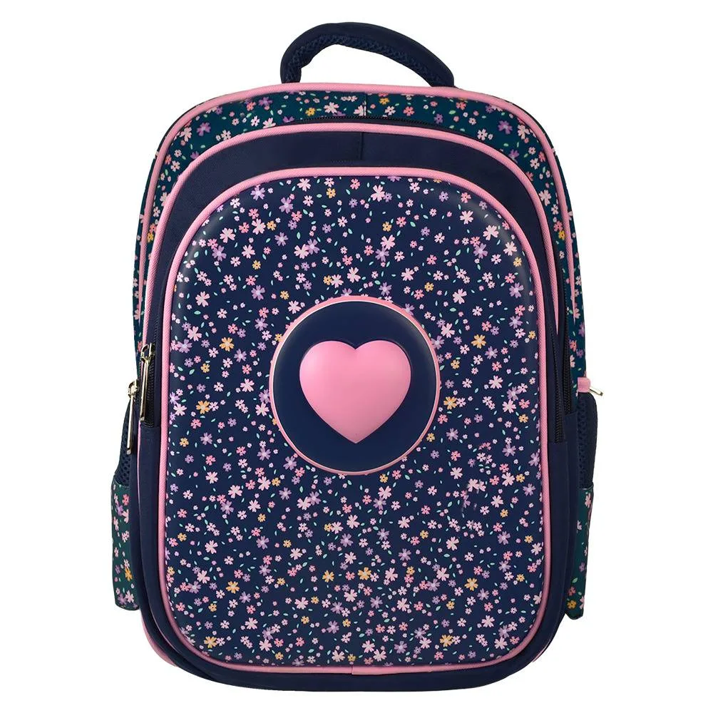 PC-085294 Mochila Escolar Para Niños Múltiples Compartimentos modelo Kiddo Corazon | PERFECT CHOICE