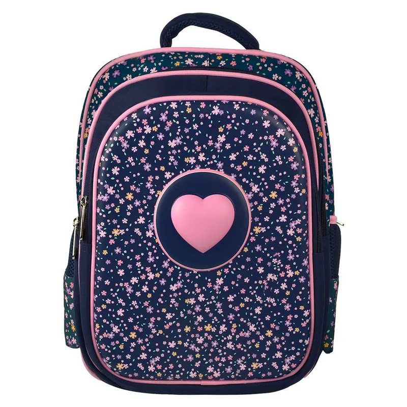 PC-085294 Mochila Escolar Para Niños Múltiples Compartimentos modelo Kiddo Corazon | PERFECT CHOICE