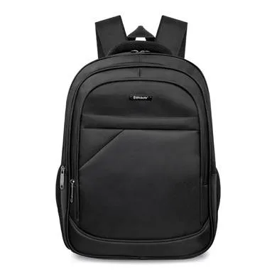 Mochila hasta 17 pulgadas - VARSOVIA, Backpack, varios compatimientos, organizador frontal, costuras/asas y tirantes reforzadas, acolchados, Negro,