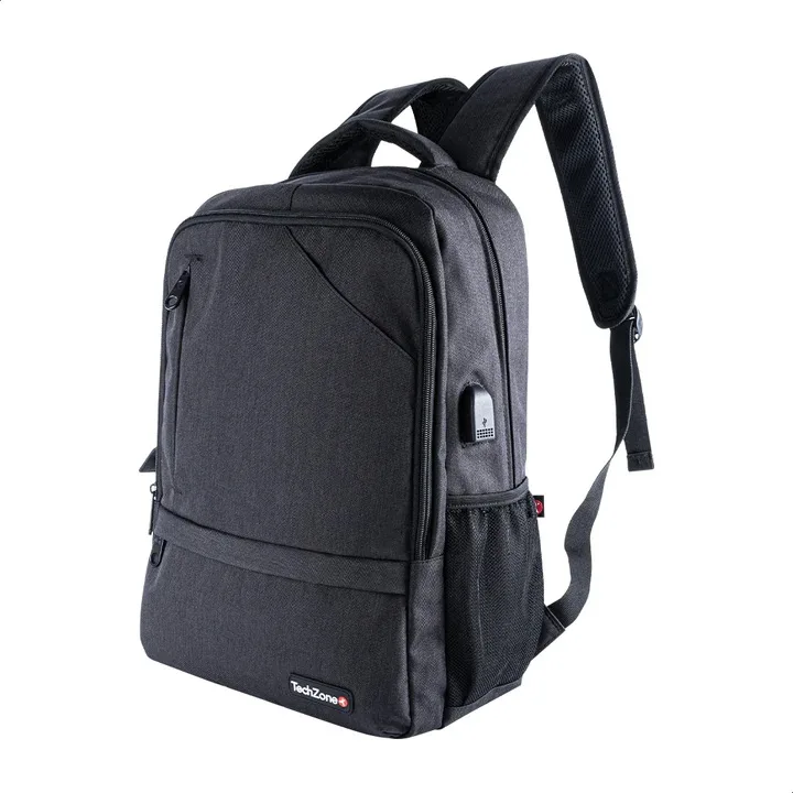 Backpack Loud TechZone - de 15.6 pulgadas, múltiples compartimientos, organizador frontal, costuras y asas reforzadas, garantía limitada de por vida