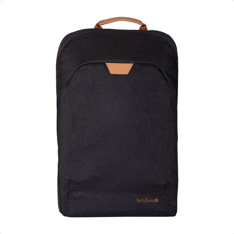 Backpack ECO HERO Techzone de 15.6 - 2 compartimientos, 1 acolchado para laptop, color negro, GARANTIA LIMITADA DE POR VIDA 15.6 pulgadas TZLBP56W-N
