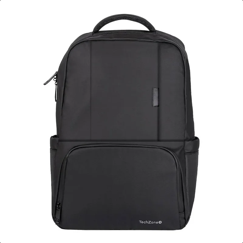 Backpack WANTED TZLBP05 TECHZONE de 16 Pulgadas color negro - múltiples compartimientos, garantía limitada de por vida