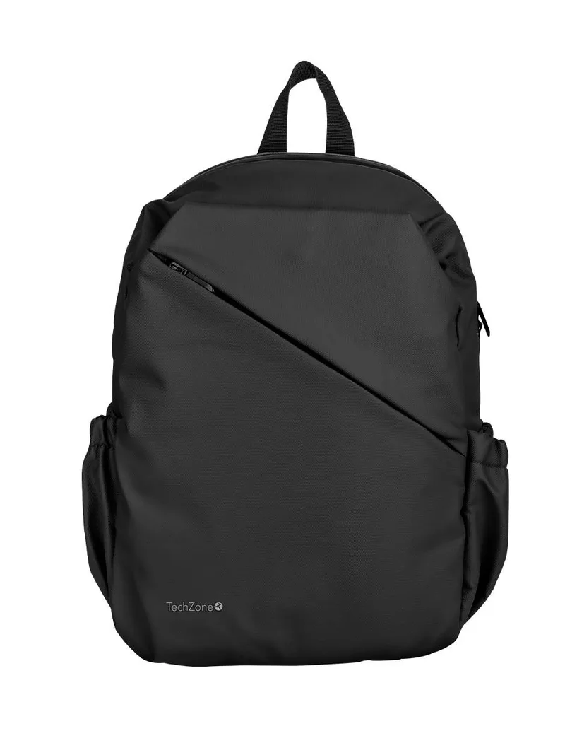Backpack STYLE TZLBP29-N TECHZONE 16 - resistente a salpicaduras 100 Poliéster Color Negro, GARANTIA LIMITADA DE POR VIDA 16 pulgadas
