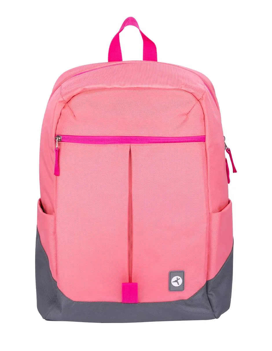 Backpack RAINBOW TZLBP26-R TECHZONE COLORS 16 - color Rosa, 100 Poliester GARANTIA LIMITADA DE POR VIDA 16 pulgadas
