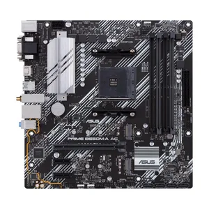 Tarjeta Madre ASUS PRIME B550M-A AC - micro ATX, AMD, Ryzen AM4, PCIe 4, HDMI / D-Sub / DVI, SATA 6 Gbps, USB 3.2 Gen 2, Aura Sync 128 GB