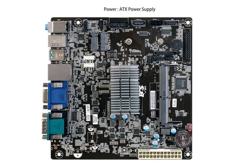 TARJETA MADRE ECS ADLN-I-N100 - Intel Alder Lake N SoC, Intel N100 Alder Lake, 1 x SO-DIMM DDR4 2400 hasta 16GB, 2xSATA 6GB/s, 1xHDMI, 1xVGA, 1xDP,