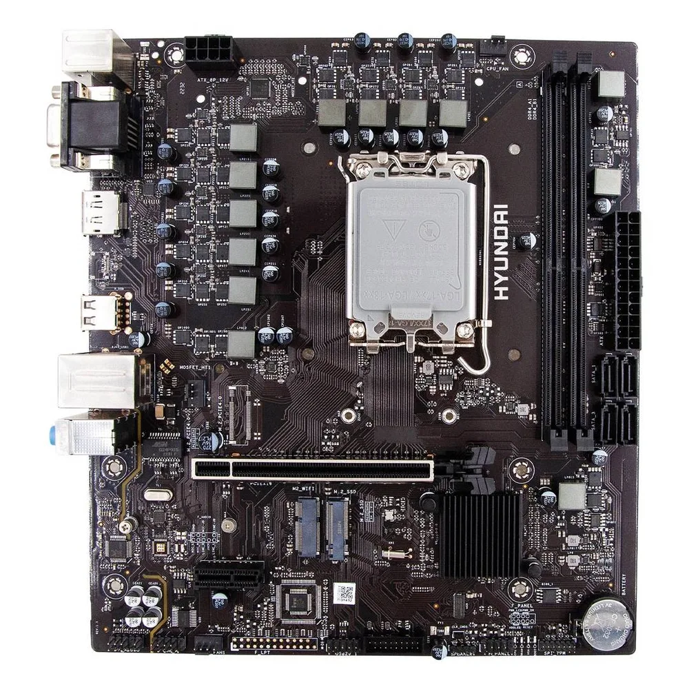 Motherboards HYUNDAI HTH610A01 - DDR4-SDRAM, 64 GB, Intel, LGA1700, Micro ATX