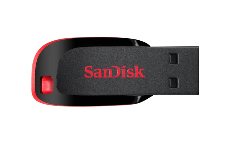 Memoria USB SanDisk Cruzer Blade CZ50 - 128GB, USB-A 2.0, Lectura 150MB/s, Negro/Rojo 128 GB SDCZ50-128G-B35