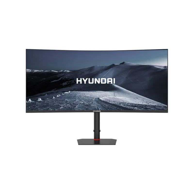 Monitor Gaming - Curvo, LED, HYUNDAI 34 Pulgadas HT34CGMBK01, Resolucion 3440x1440, 180Hz Negro 180 Hz
