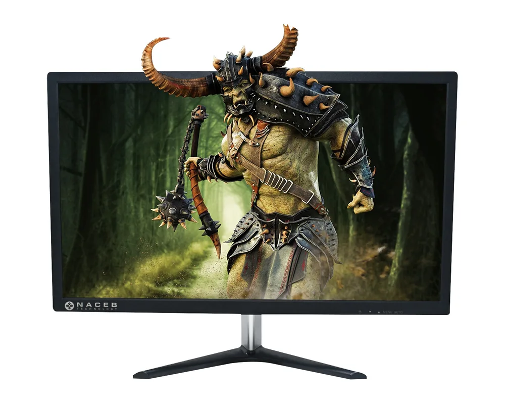 Monitor Naceb Technology NA-628 Grade A - 21.5" Full HD, Panel Nuevo Certificado, color negro, 2 años de garantía 1920 x 1080 Pixeles