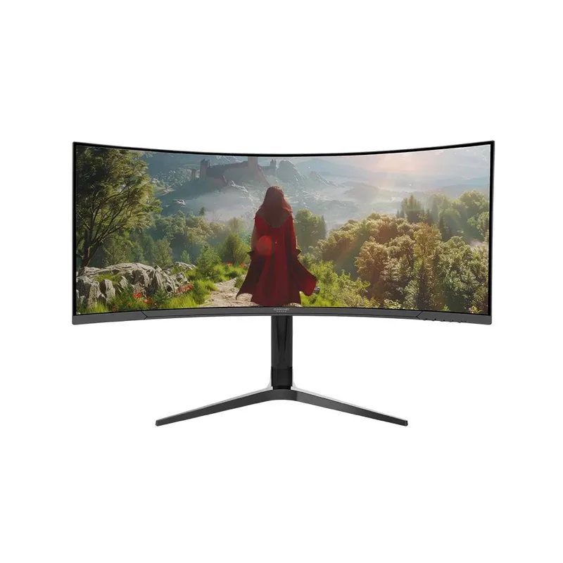 Monitor Curvo Oasis 34 NA-0645 Panel VA Gaming - WQHD 3440 × 1440, 180 Hz, respuesta de 1 ms, Adaptive Sync, bocinas integradas y curvatura 1500R